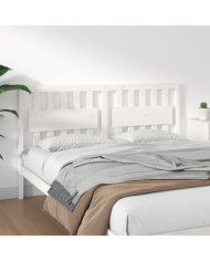 Tête de lit Blanc 165,5x4x100 cm Bois massif de pin | Mobilier & Déco