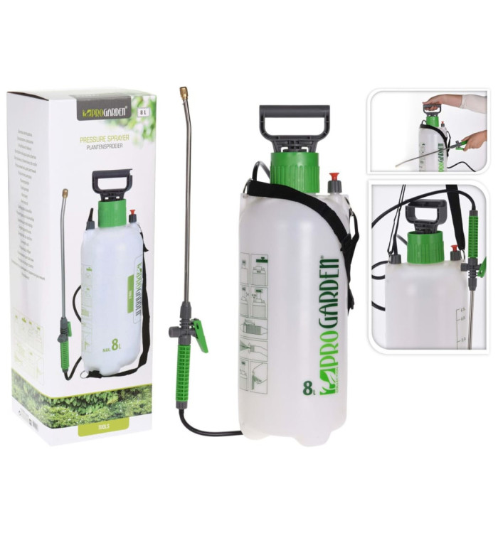 ProGarden Pulvérisateur à pression 8 L Vert | Mobilier & Déco