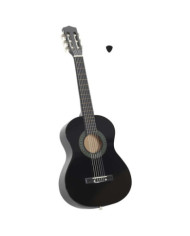 Guitare classique de débutants et enfants Noir 1/2 34" | Mobilier & Déco