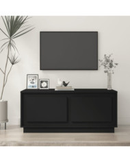 Table basse noir 102x50x44 cm bois d'ingénierie | Mobilier & Déco