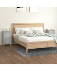 Tables de chevet 2 pcs sonoma gris 40x35x70cm bois d'ingénierie | Mobilier & Déco