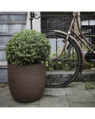 Capi Jardinière Nature Rib 54x52 cm Marron foncé | Mobilier & Déco