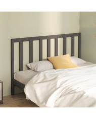 Tête de lit Gris 146x4x100 cm Bois massif de pin | Mobilier & Déco