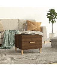 Table basse Chêne marron 50x50x40 cm Bois d'ingénierie | Mobilier & Déco