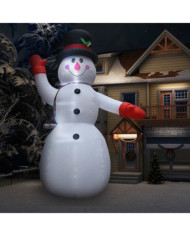 Bonhomme de neige gonflable avec LED IP44 600 cm XXL | Mobilier & Déco
