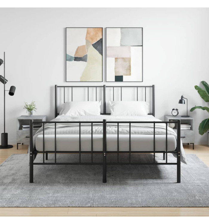 Tables de chevet 2pcs gris béton 40x35x47,5cm bois d’ingénierie | Mobilier & Déco