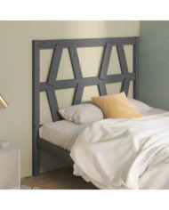 Tête de lit Gris 106x4x100 cm Bois massif de pin | Mobilier & Déco