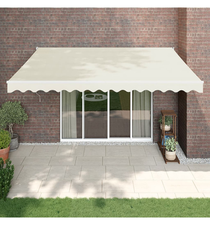 Auvent rétractable automatique crème 4,5x3 m | Mobilier & Déco