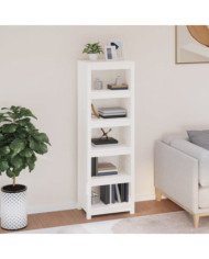 Bibliothèque Blanc 50x35x154 cm Bois de pin massif | Mobilier & Déco