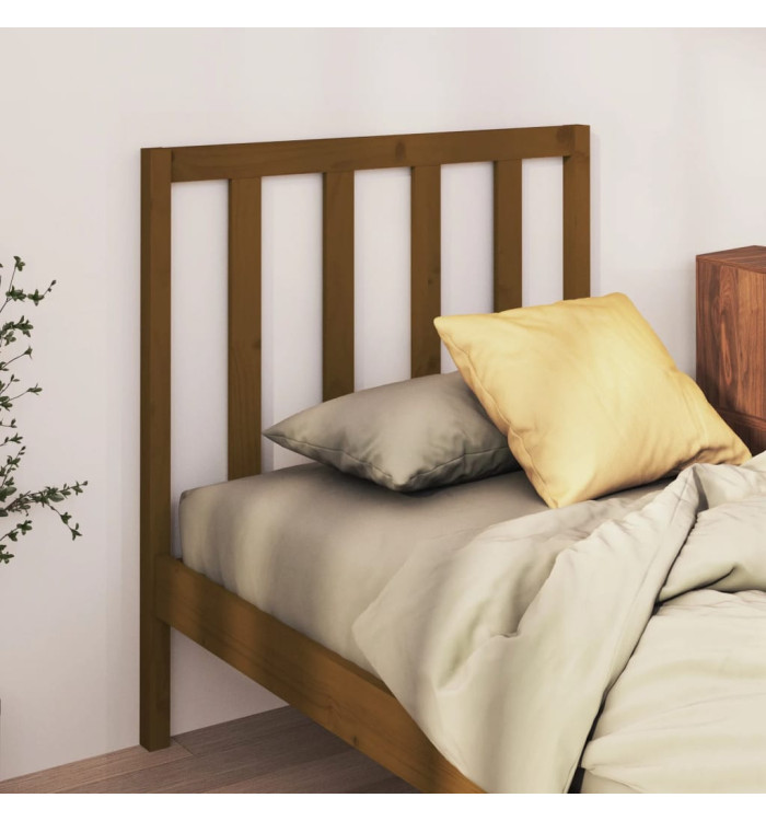 Tête de lit Marron miel 96x4x100 cm Bois massif de pin | Mobilier & Déco