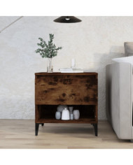 Table d'appoint Chêne fumé 50x46x50 cm Bois d'ingénierie | Mobilier & Déco