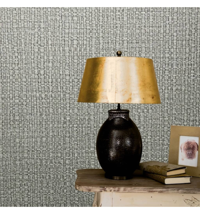 Noordwand Papier peint Vintage Deluxe Course Fabric Look Vert | Mobilier & Déco
