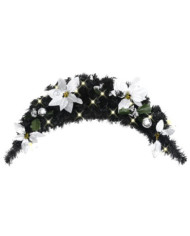 Arche de Noël avec lumières LED Noir 90 cm PVC | Mobilier & Déco