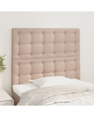 Têtes de lit 2 pcs Cappuccino 80x5x78/88 cm Similicuir | Mobilier & Déco