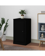 Buffet noir 37,5x35,5x67,5 cm bois d'ingénierie | Mobilier & Déco