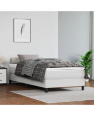 Matelas de lit à ressorts ensachés Blanc 80x200x20cm Similicuir | Mobilier & Déco