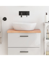 Comptoir de salle de bain marron 60x40x(2-4)cm bois traité | Mobilier & Déco