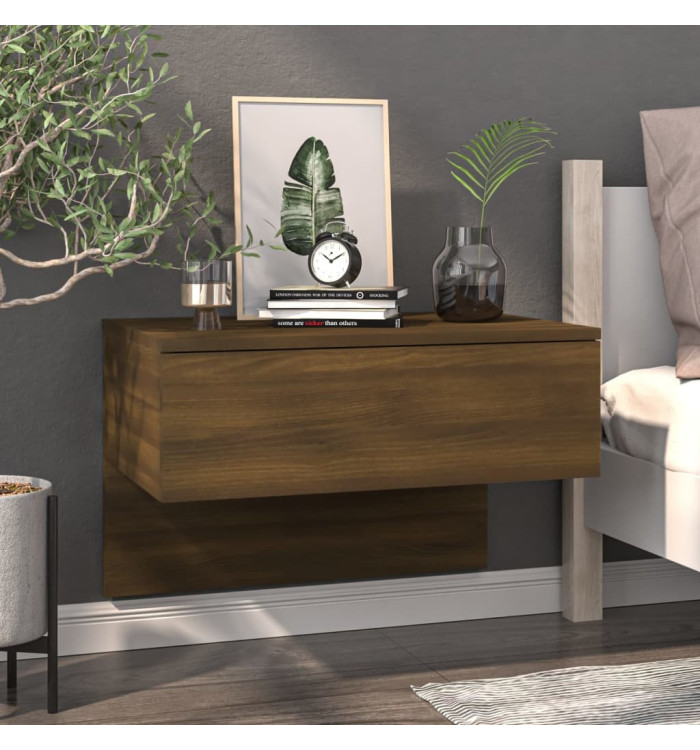 Table de chevet murale Chêne marron | Mobilier & Déco