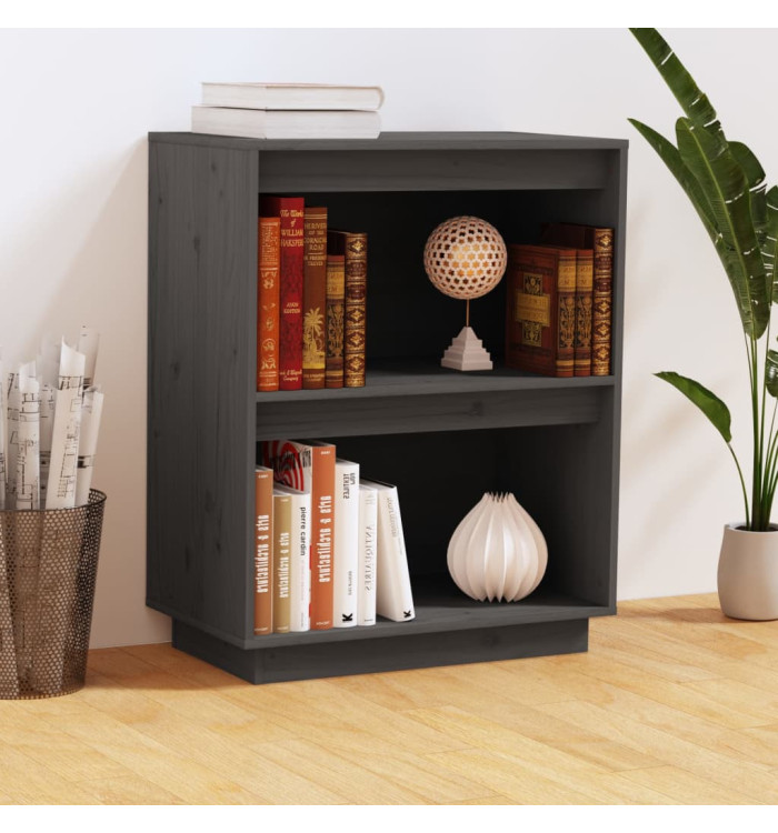 Armoire console Gris 60x34x75 cm Bois de pin solide | Mobilier & Déco