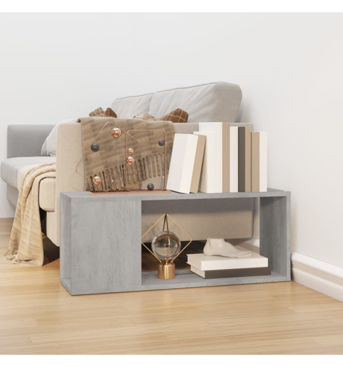 Meuble TV Gris béton 80x24x32 cm Bois d'ingénierie | Mobilier & Déco