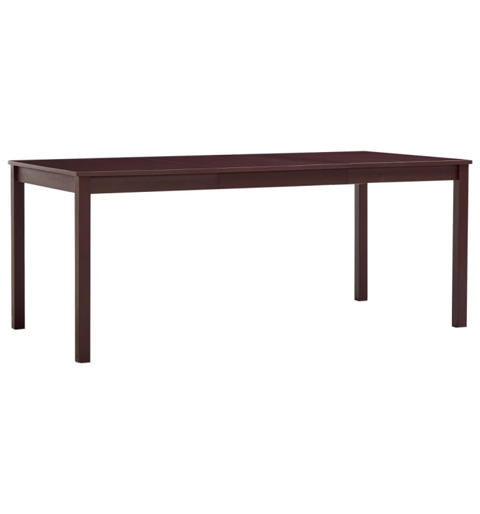 Table à manger Marron foncé 180x90x73 cm Bois de pin | Mobilier & Déco