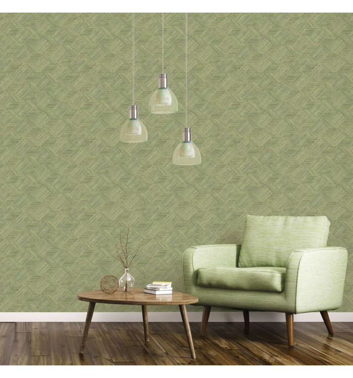 Noordwand Papier peint Evergreen Wicker Natural vert | Mobilier & Déco