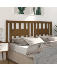 Tête de lit Marron miel 206x4x100 cm Bois massif de pin | Mobilier & Déco