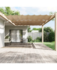 Auvent vertical Taupe 250x360 cm Tissu oxford | Mobilier & Déco