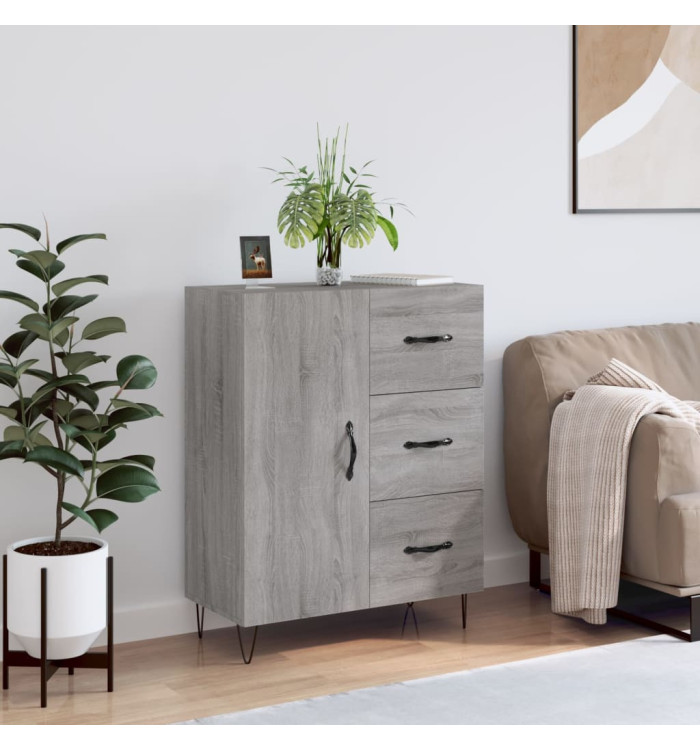 Buffet sonoma gris 69,5x34x90 cm bois d'ingénierie | Mobilier & Déco