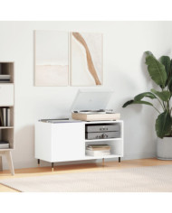 Armoire à disques blanc 85x38x48 cm bois d'ingénierie | Mobilier & Déco