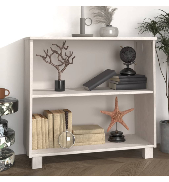 Buffet HAMAR Blanc 85x35x80 cm Bois massif de pin | Mobilier & Déco