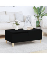 Table basse Noir 90x50x36,5 cm Bois d'ingénierie | Mobilier & Déco