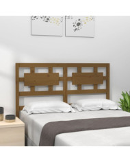 Tête de lit Marron miel 125,5x4x100 cm Bois massif de pin | Mobilier & Déco