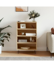 Buffet haut chêne sonoma 57x35x90 cm bois d'ingénierie | Mobilier & Déco