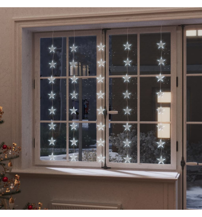 Guirlande lumineuse à étoiles LED 200 LED Blanc 8 fonctions | Mobilier & Déco