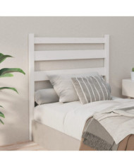 Tête de lit Blanc 106x4x100 cm Bois massif de pin | Mobilier & Déco