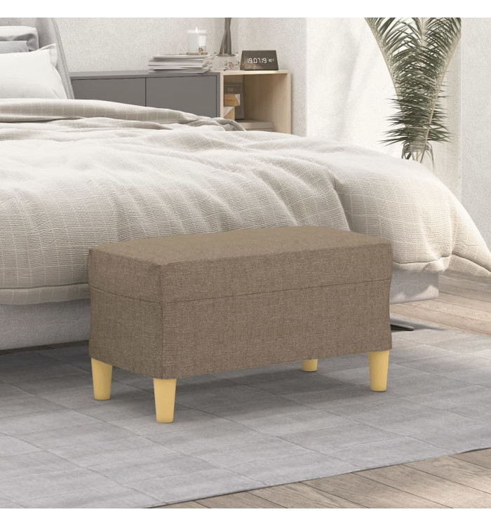 Banc Taupe 70x35x41 cm Tissu | Mobilier & Déco