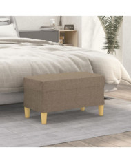 Banc Taupe 70x35x41 cm Tissu | Mobilier & Déco