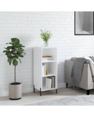 Buffet blanc brillant 34,5x32,5x90 cm bois d'ingénierie | Mobilier & Déco
