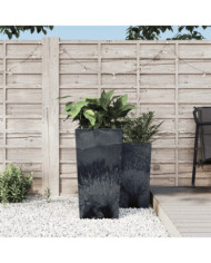 Jardinière et intérieur amovible anthracite 21/49L aspect béton | Mobilier & Déco