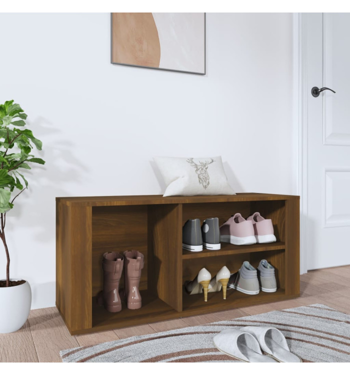 Armoire à chaussures Chêne marron 100x35x45cm Bois d'ingénierie | Mobilier & Déco