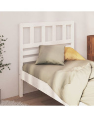 Tête de lit Blanc 81x4x100 cm Bois massif de pin | Mobilier & Déco