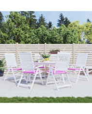 Coussins de chaise de jardin lot de 6 rose 50x50x4 cm tissu | Mobilier & Déco
