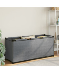 Boîte de rangement gris 105x34,5x45 cm tissu | Mobilier & Déco
