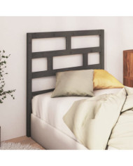 Tête de lit Gris 96x4x100 cm Bois massif de pin | Mobilier & Déco