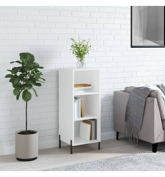 Buffet blanc 34,5x32,5x90 cm bois d'ingénierie | Mobilier & Déco