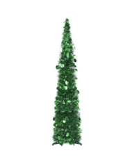 Sapin de Noël artificiel escamotable vert 120 cm PET | Mobilier & Déco
