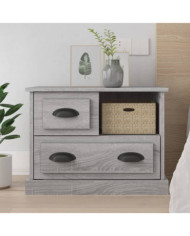 Table de chevet sonoma gris 60x39x45 cm | Mobilier & Déco