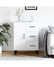 Buffet blanc 69,5x34x90 cm bois d'ingénierie | Mobilier & Déco