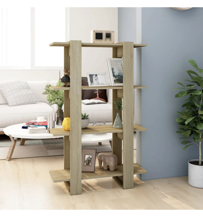 Bibliothèque/Séparateur de pièce Chêne Sonoma 80x30x123,5 cm | Mobilier & Déco
